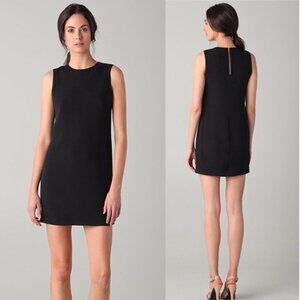 Vince Classic Black 100% Silk Sleeveless Dress